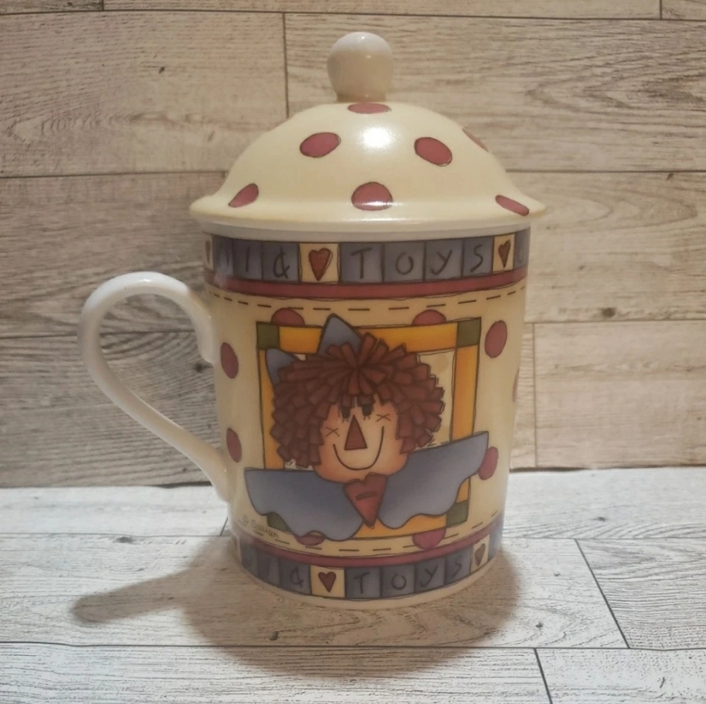 Vtg Center Street Lidded Mug Old Toys 2000 1st Edition